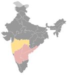 Inde • |1724/1947| • dynastie Nizams: carte